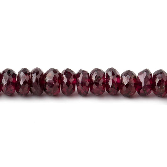 5mm Rhodolite Garnet Faceted Rondelle Beads 16 inch 142 pieces