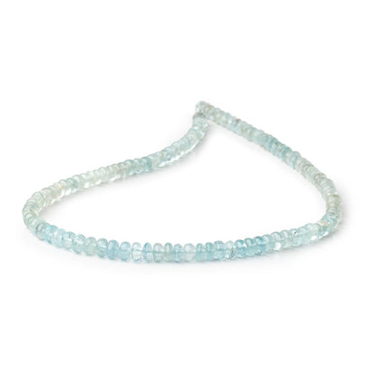 5.5mm Shaded Aquamarine Plain Rondelle Beads 13.75 inch 108 pieces