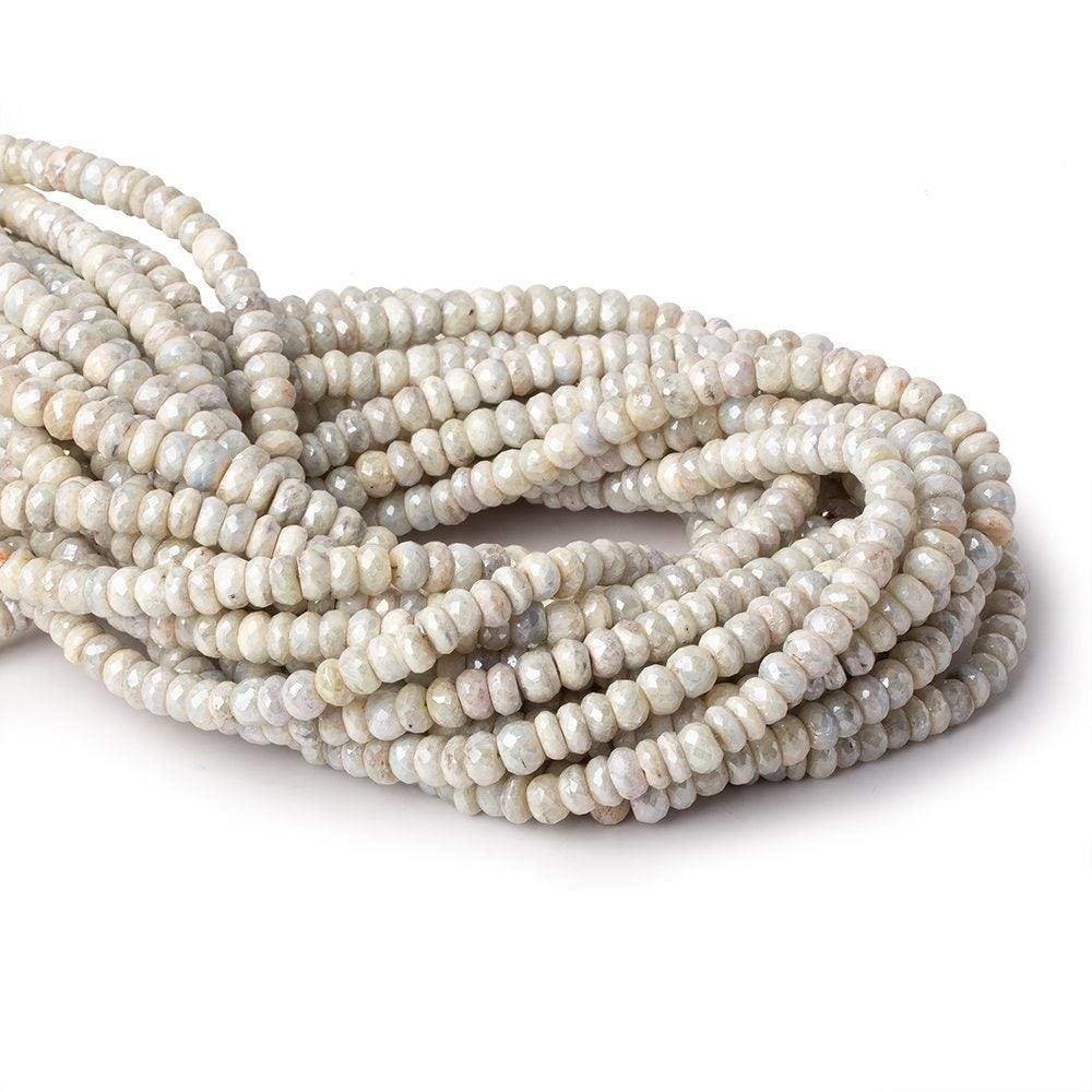 6mm Mystic Sapphire faceted rondelle beads 14 inch 105 pieces