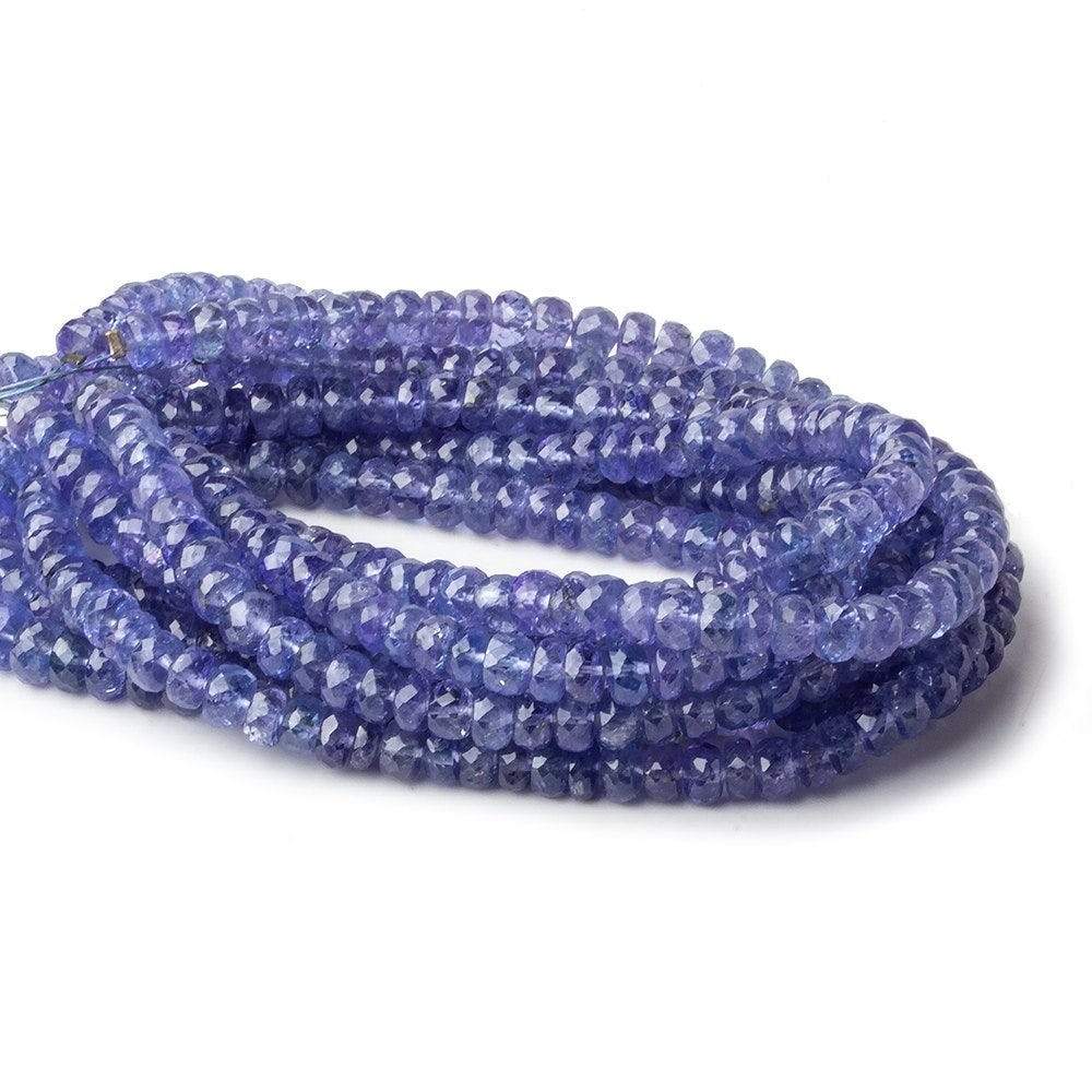 5.5mm Tanzanite Faceted Rondelle Beads 16 inch 125 pieces AA Grade