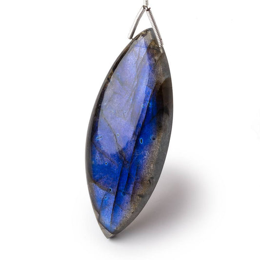 55x21x8mm Labradorite Plain Marquise Pendant 1 AAA Focal