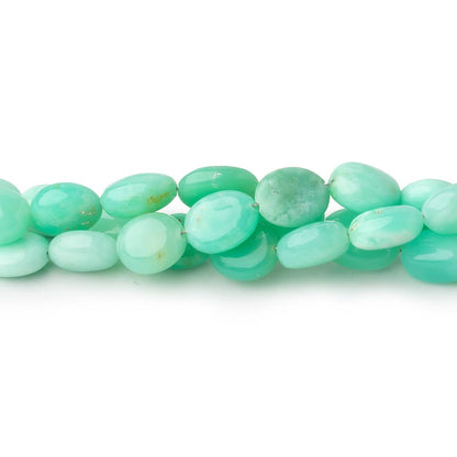 5.5x5-8x7mm Tanzanian Green Opal Plain Oval Beads 17.5 inch 62 pieces