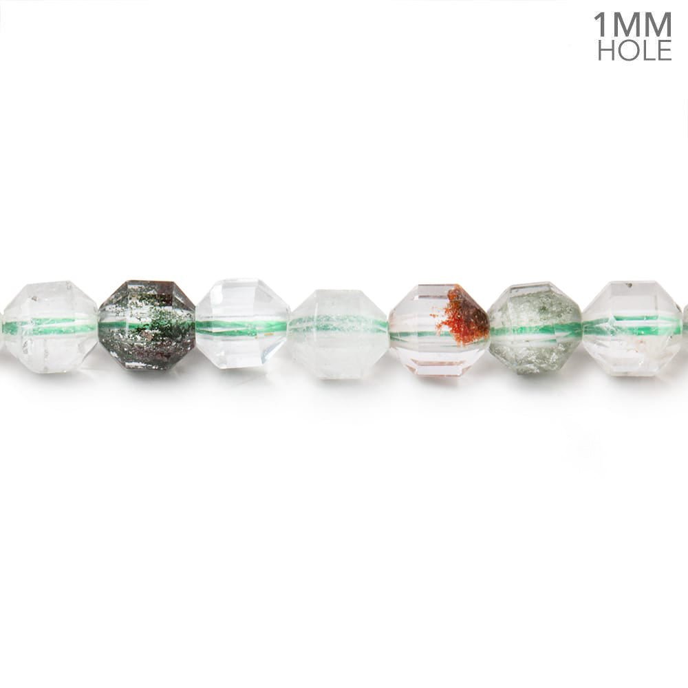 5.5x5mm Lodolite Energy Column Beads 15 inch 70 pieces 1mm Large Hole