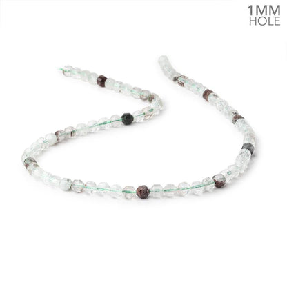 5.5x5mm Lodolite Energy Column Beads 15 inch 70 pieces 1mm Large Hole