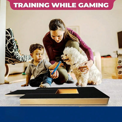 Nail Scratch Board Wood Scratch Pad for Nail Dogs with Treat Box Stress Free Dog Scratch Pad for Nails Nail File Board for Puppy