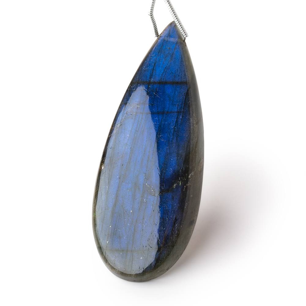 56x22x7mm Labradorite Plain Pear Pendant 1 AAA Focal