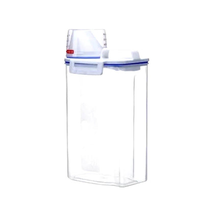 Premium Rice and Grains Storage Canister with Measuring Cup - Moisture, Insect, and Dust Proof for Your Kitchen!