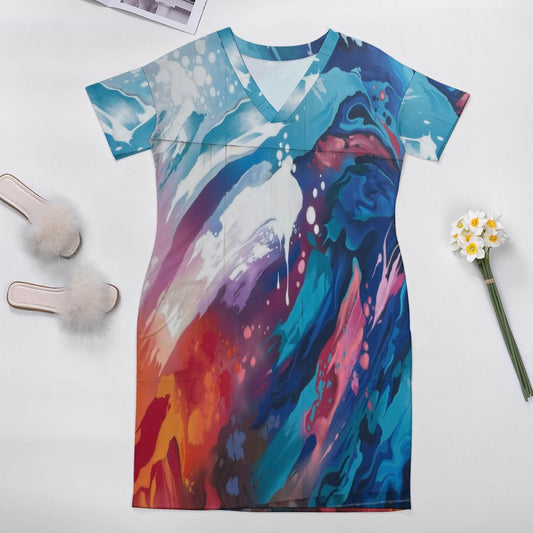 Soft Imitation Cotton Loose Pocket Dress with Comfortable Fit for Everyday Wear