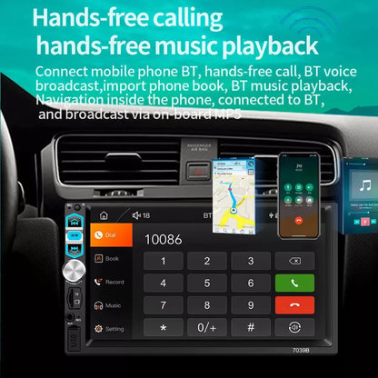 Universal Car Radio Stereo 7Inch HD Touch Screen Multimedia Player BT Autoaudio FM Autoaudio FM Receiver Car Reversing Camera