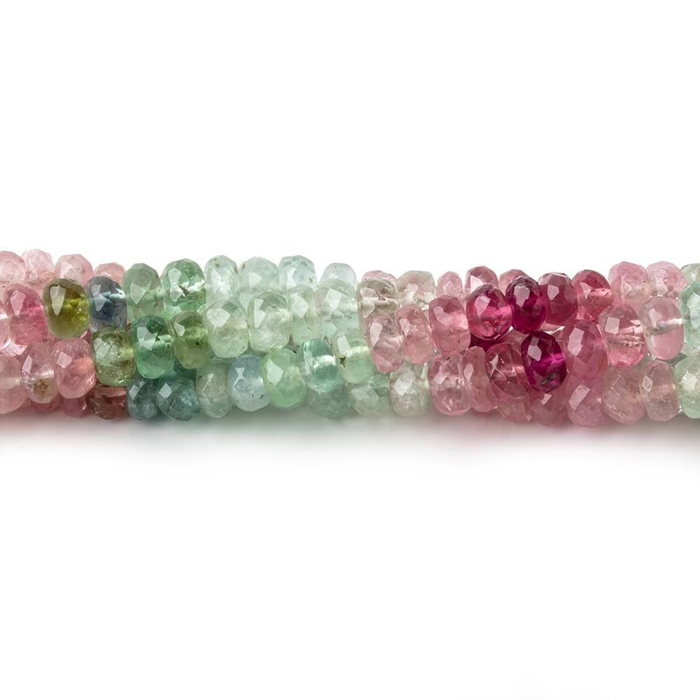 5mm Afghani Tourmaline Faceted Rondelle Beads 14 inch 109 pieces A