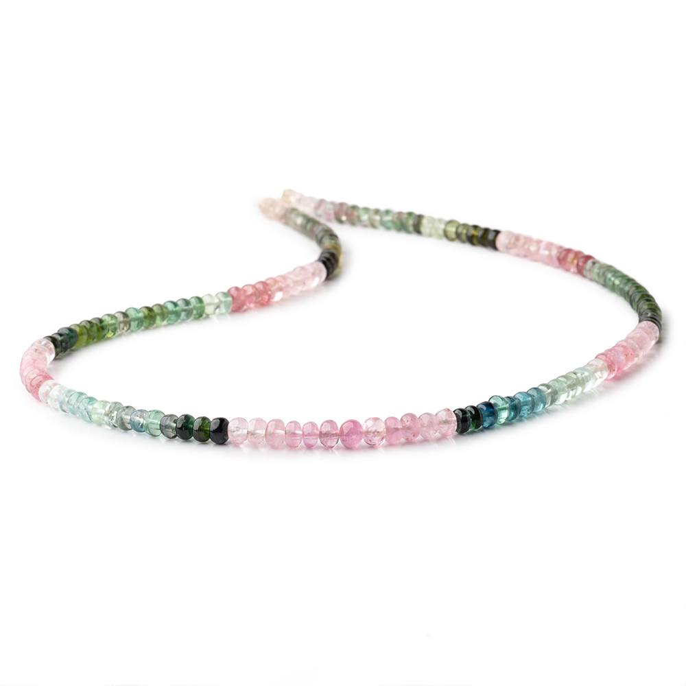 5mm Afghani Tourmaline Plain Rondelle Beads 18 inch 142 pieces AAA