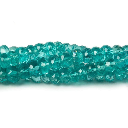 5mm Apatite faceted rondelle Beads 16 inch 13 pieces AA