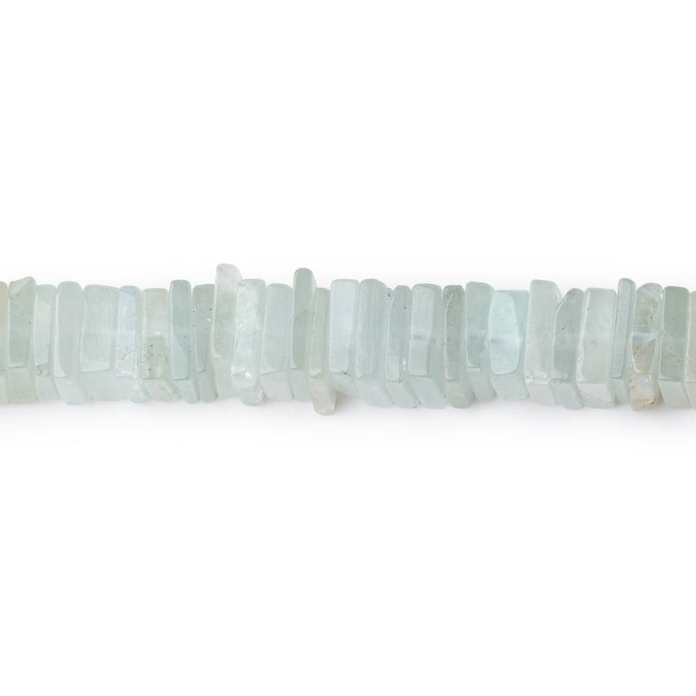 5mm Aquamarine Plain Square Heshi Beads 16 inch 318 pieces