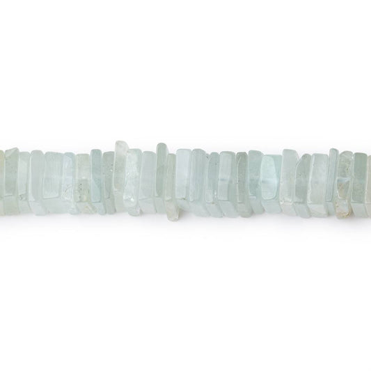 5mm Aquamarine Plain Square Heshi Beads 16 inch 318 pieces