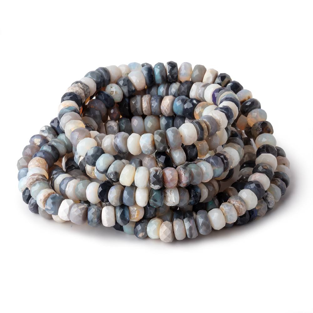 5mm Australian Opal Faceted Rondelle Beads 16 inch 128 pieces AA