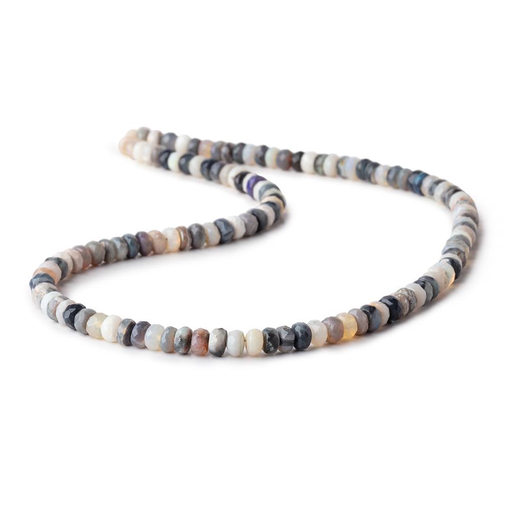 5mm Australian Opal Faceted Rondelle Beads 16 inch 128 pieces AA