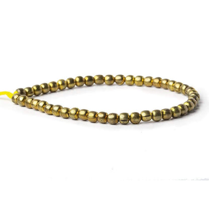 5mm Brass Plain Round Beads 44 beads 8inch