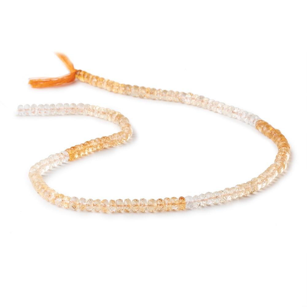 5mm Citrine Faceted Rondelle Beads 14.5 inch 140 pieces