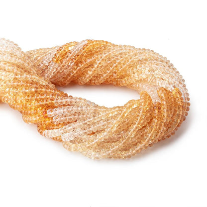 5mm Citrine Faceted Rondelle Beads 14.5 inch 140 pieces