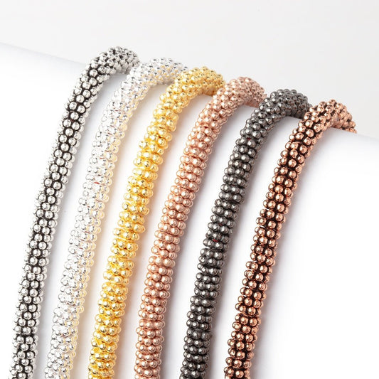 5mm Daisy Spacer Beads 8 inch 128 pieces