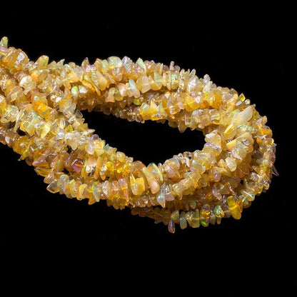 5mm Ethiopian Golden Opal Plain Chip Beads 13 inches 180 pcs