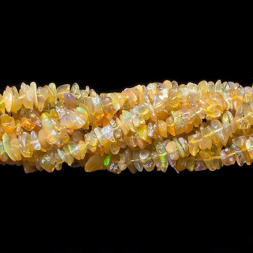 5mm Ethiopian Golden Opal Plain Chip Beads 13 inches 180 pcs