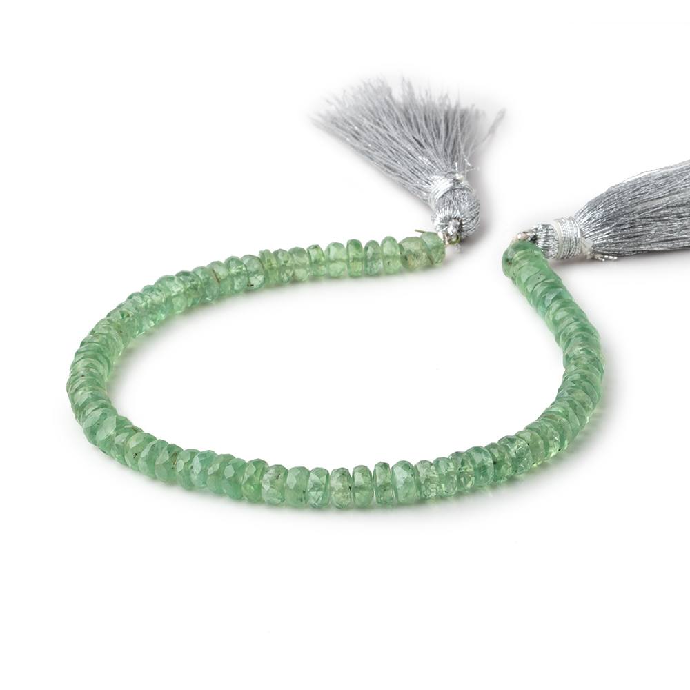 5mm Green Kyanite Faceted Rondelle Beads 8 inch 74 pieces
