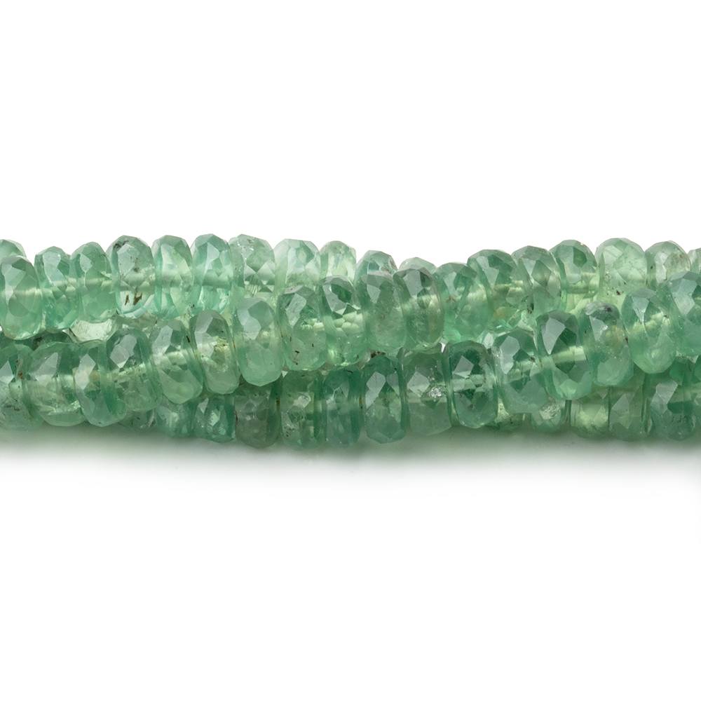 5mm Green Kyanite Faceted Rondelle Beads 8 inch 74 pieces