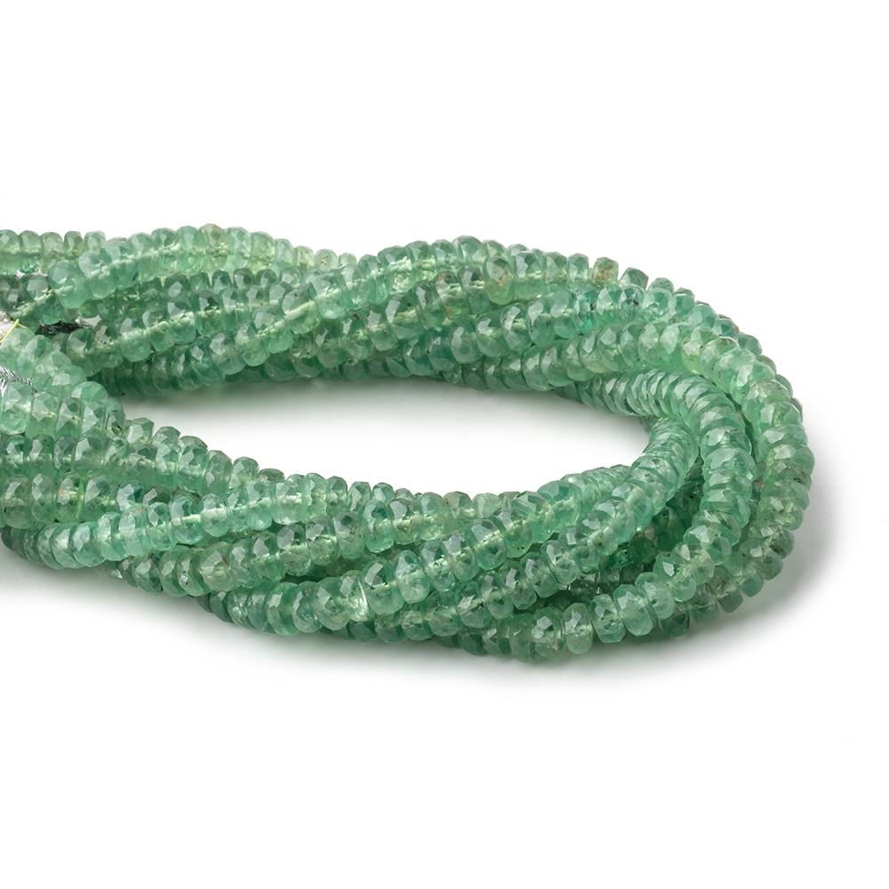 5mm Green Kyanite Faceted Rondelle Beads 8 inch 74 pieces
