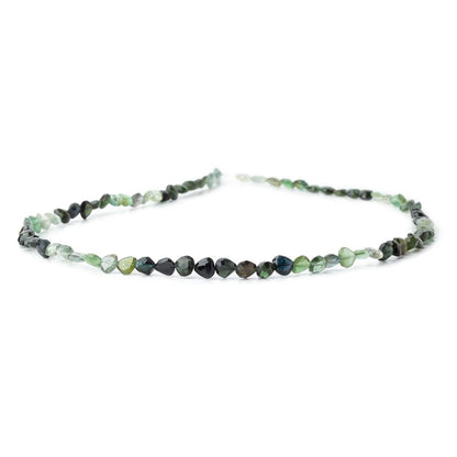 5mm Indicolite & Green Tourmaline Faceted Heart Beads 16 inch 78 pieces