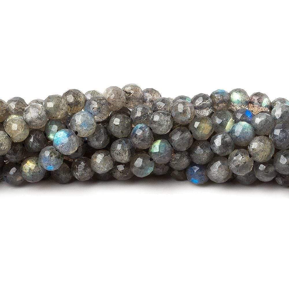 5mm Labradorite Faceted Round Beads 13.5 inch 70 pieces