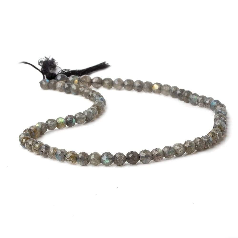 5mm Labradorite Faceted Round Beads 13.5 inch 70 pieces