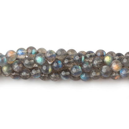 5mm Labradorite plain round beads 16 inch 80 pieces AA