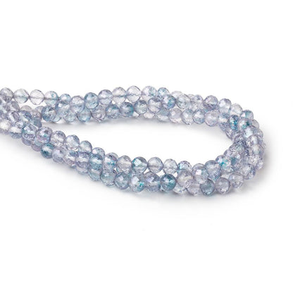 5mm Mystic Blue Topaz Faceted Round Beads 8 inch 47 pieces