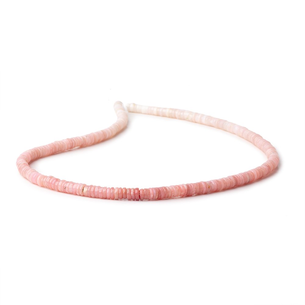 5mm Ombré Pink Peruvian Opal Plain Heishi Beads 18 inch 300 pieces
