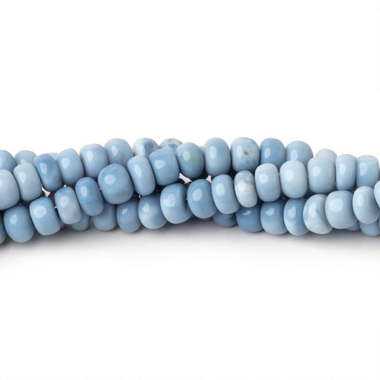 5mm Owyhee Denim Blue Opal Plain Rondelle 16 inch 128 Beads