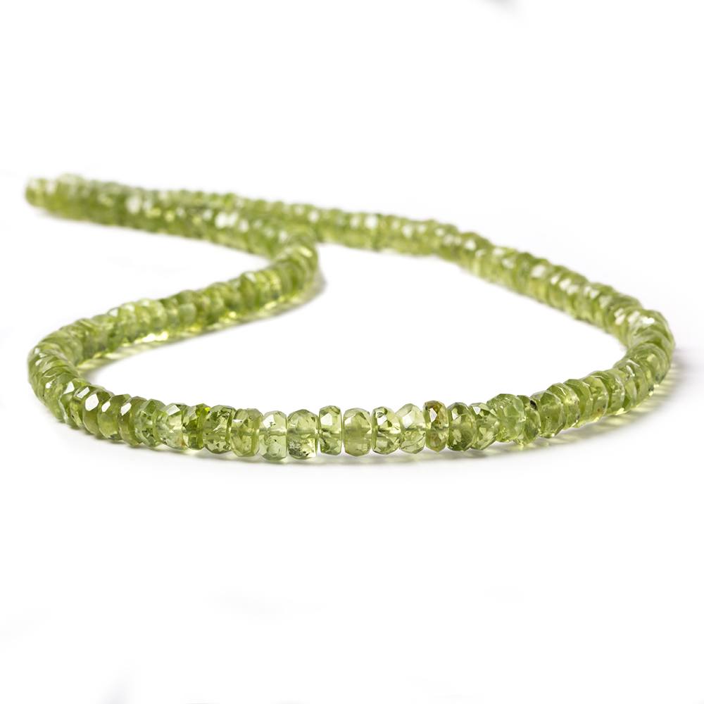 5mm Peridot Faceted Rondelle Beads 13 inch 112 pieces