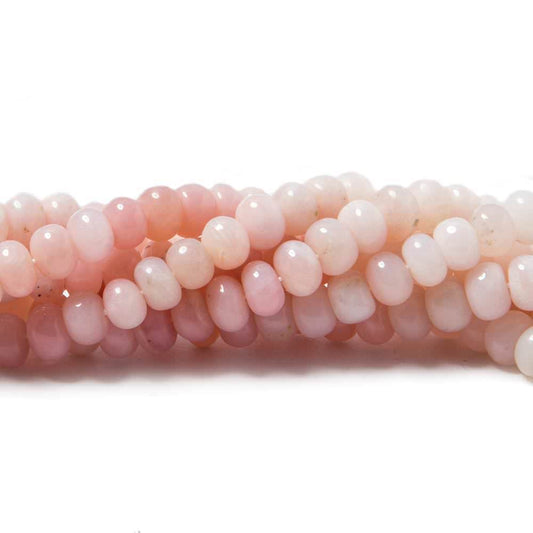 5mm Pink Peruvial Opal Plain Rondelle Beads 14 inch 95 pieces