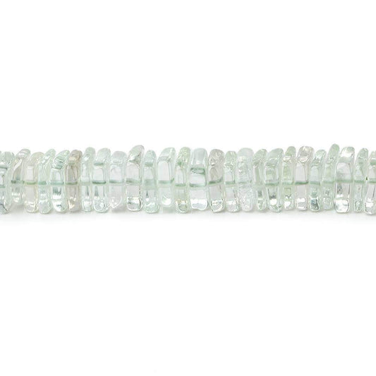 5mm Prasiolite Plain Square Heshi Beads 16 inch