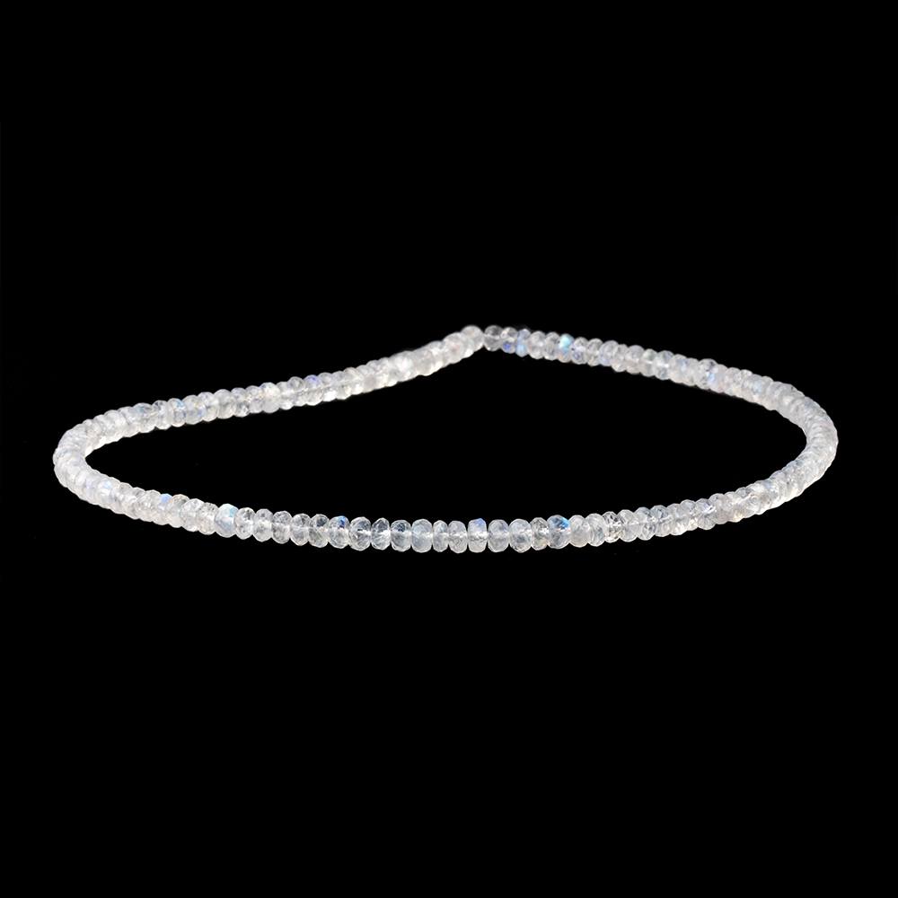 5mm Rainbow Moonstone Faceted Rondelle Beads 14 inch 118 pieces