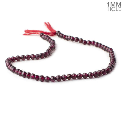 5mm Rhodolite Garnet Faceted Round Beads 13 inch 76 pieces 1mm Hole
