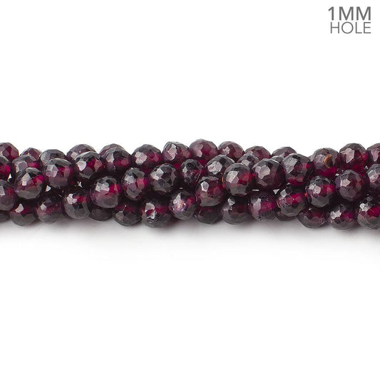 5mm Rhodolite Garnet Faceted Round Beads 13 inch 76 pieces 1mm Hole