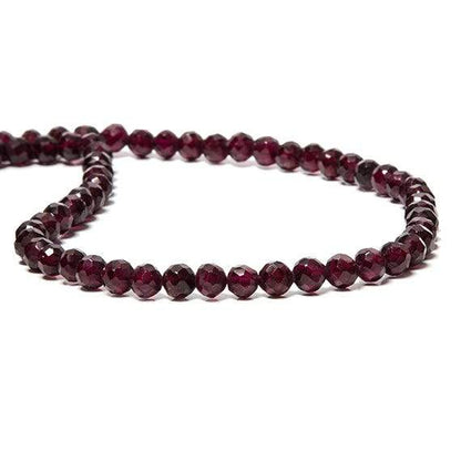 5mm Rhodolite Garnet faceted round Beads 14.5 inch 78 pieces