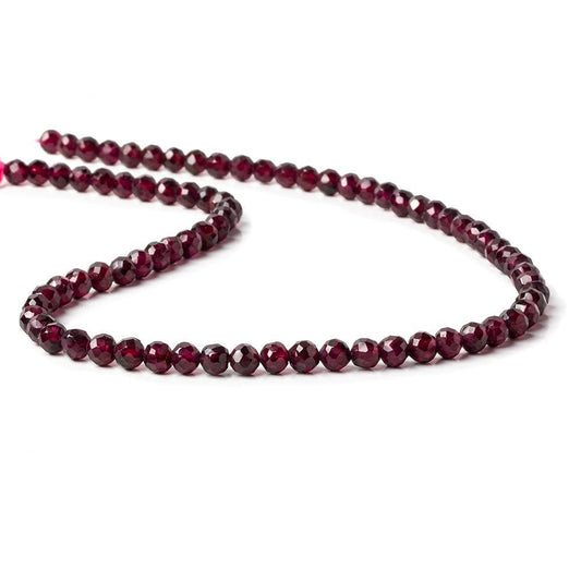 5mm Rhodolite Garnet faceted round Beads 14.5 inch 78 pieces