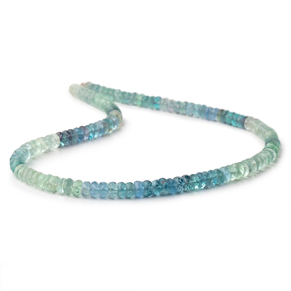 5mm Shaded Fluorite Faceted Rondelle Beads 13 inch 126 pieces