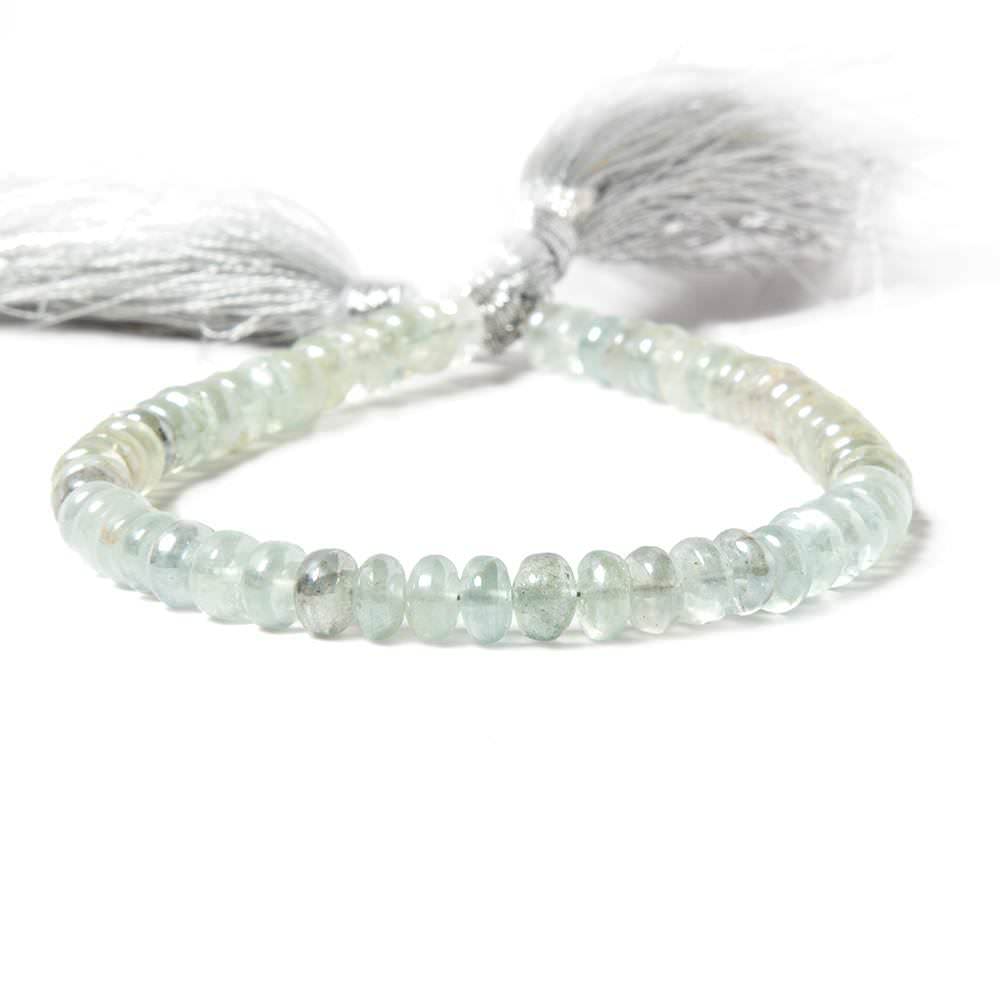 6mm Silver Mystic Multi Beryl plain rondelles 8 inch 56 beads