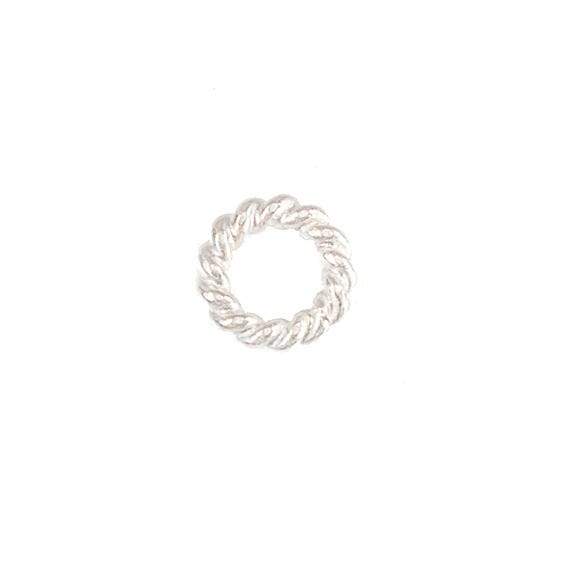5mm Sterling Silver Twisted Jumpring 25 pcs per bag