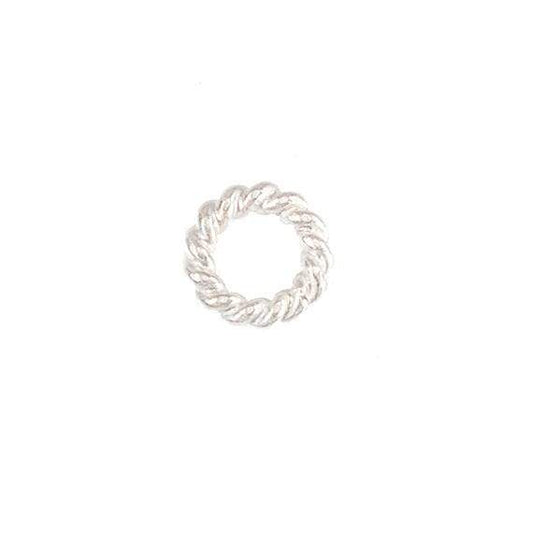 5mm Sterling Silver Twisted Jumpring 25 pcs per bag