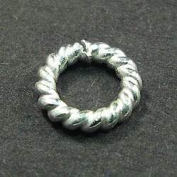 5mm Sterling Silver Twisted Jumpring 25 pcs per bag