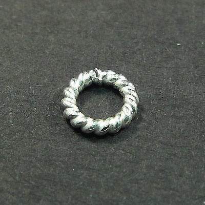 5mm Sterling Silver Twisted Jumpring 25 pcs per bag